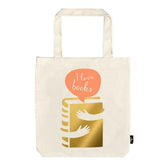 BOLSA DE TELA DE LA COMPRA I LOVE BOOKS | MOSES